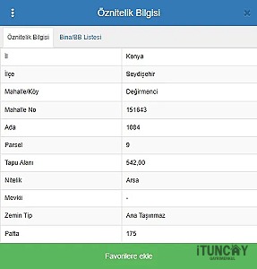İTUNCAY DAN SATILIK MÜKEMMEL ARSA